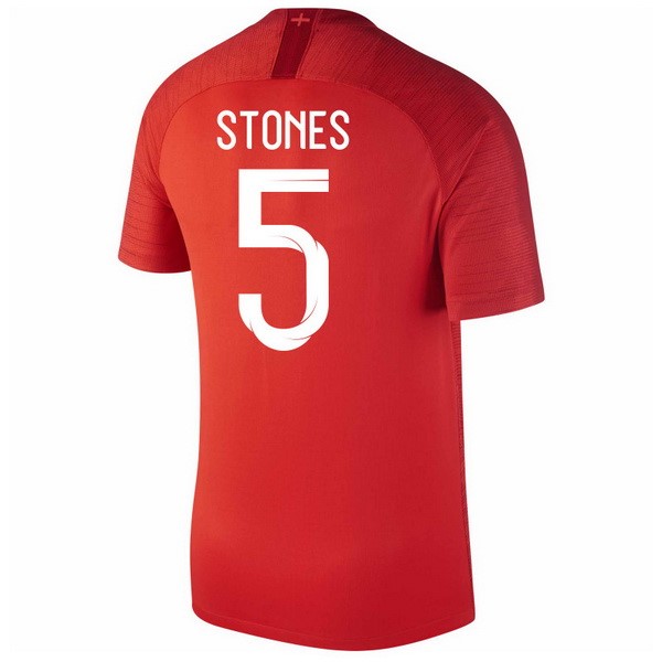 Camiseta Inglaterra 2ª Stones 2018 Rojo